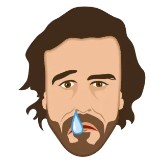 😢 01badb7b 悲しい, 泣く, 漫画, 顔, 感情的, 涙, 動揺 telegram sticker