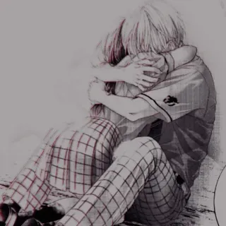 🩺 02a60371 anime, hug, couple, love, manga, affection, embrace telegram sticker