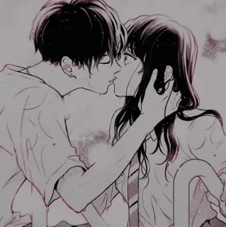 🩺 19500f1b kiss, love, couple, manga, romance telegram sticker