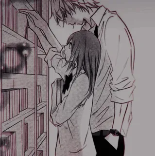 🩺 4d01caee anime, manga, romance, books, library telegram sticker