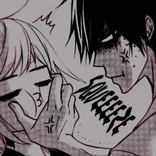 🩺 a9d63b43 SQUEEZE anime, manga, couple, hug, love, squeeze telegram sticker
