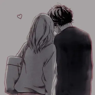 🩺 b00233c8 couple, love, anime, heart, romance telegram sticker