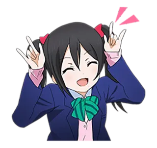 🤘 ecd5498c Nico Yazawa Love Live! Nico Anime, Ragazza, Personaggio, Carino, Idol, Nico Nico Nii telegram sticker