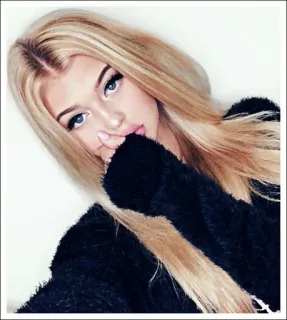 🥀 41decc3c 女人, 金发, 肖像, 模特, 美女, 蓝色眼睛 whatsapp sticker