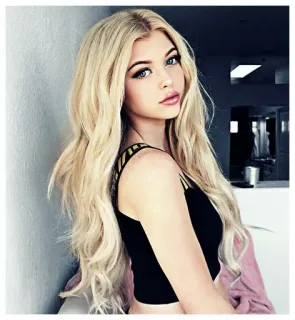 🥀 5eafe708 肖像, 金发, 年轻女性, 时尚, 美女, 女孩, 模特 whatsapp sticker