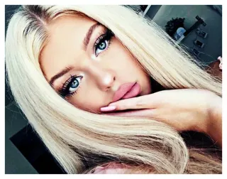 🥀 a4654e10 女人, 肖像, 金发, 女孩, 美女, 化妆 whatsapp sticker