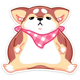 🐕 1a943df0 Hund, Tier, süß, kawaii, Haustier, Aufkleber, Cartoon, Welpe telegram sticker