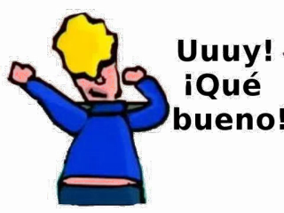 🙈 0b7f369e Uh uy! 
!Que buenos! Spanyol, Ekspresi, Kartun whatsapp sticker