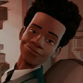 🏀 0e4d0b16 Miles Morales Spider-Man: Into the Spider-Verse майлз моралес, человек-паук, марвел, анимация, персонаж whatsapp sticker