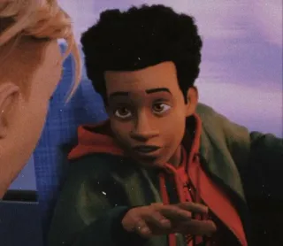 🏀 1d56cb3b Miles Morales Spider-Man: Into the Spider-Verse Marvel, Мультфильм, Человек-паук, Фильм, Супергерой whatsapp sticker