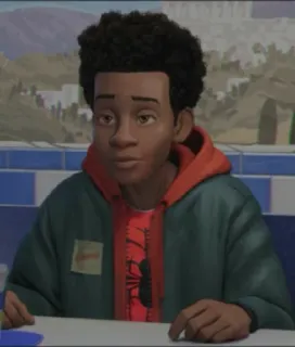 🏀 3631605b Miles Morales Spider-Man: Into the Spider-Verse человек-паук, майлз моралес, супергерой, марвел, мультфильм whatsapp sticker