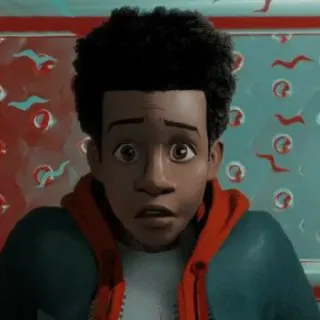 🏀 95a26167 Miles Morales Spider-Man: Into the Spider-Verse анимация, marvel, человек-паук, подросток, фильм whatsapp sticker