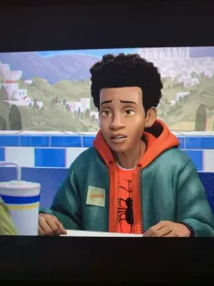 🏀 e699cf01 Miles Morales Spider-Man: Into the Spider-Verse человек-паук, майлз моралес, марвел, мультфильм, супергерой whatsapp sticker