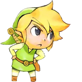 😤 62a3c4b2 Link The Legend of Zelda gra wideo, Nintendo, bohater, kreskówka, fantasy, Link, Zelda telegram sticker