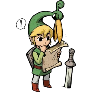 🤔 6a496021 Link The Legend of Zelda gra wideo, nintendo, kreskówka, link, legend of zelda telegram sticker