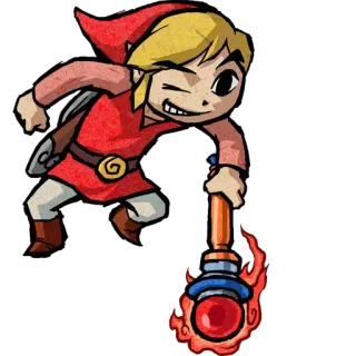 🔥 80388466 Link The Legend of Zelda Link, The Legend of Zelda, Nintendo, Gra wideo, Bohater, Kreskówka telegram sticker