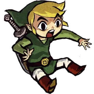 😱 c96fd190 Link The Legend of Zelda Link, Legend of Zelda, Gra wideo, Toon Link, Nintendo telegram sticker