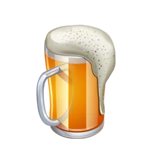 🍺 341cc3a3 bir, alkohol, minuman, gelas, busa telegram sticker