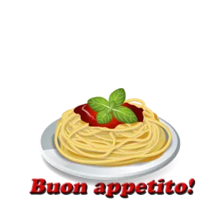 🍝 7e1fa5fd Buon appetito! Spaghetti, Pasta, Makanan Italia, Makanan, Hidangan, Basil, Saus telegram sticker