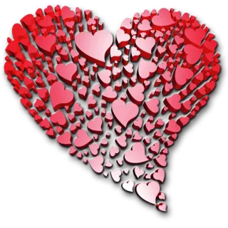 💕 9f00255a hati, cinta, hari valentine, merah, hati-hati, romantis telegram sticker