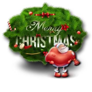 🎄 cd87cbd3 Santa Claus Merry Christmas Natal, Sinterklas, Liburan, Selamat Natal, meriah, dekorasi telegram sticker