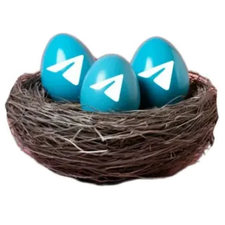 🎩 2f571957 Telegram, 鸡蛋, 鸟巢, 标志 telegram sticker