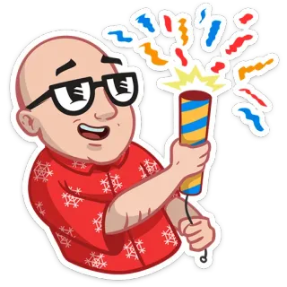 🎊 a790c25e petasan, pesta, perayaan, kartun, stiker telegram sticker