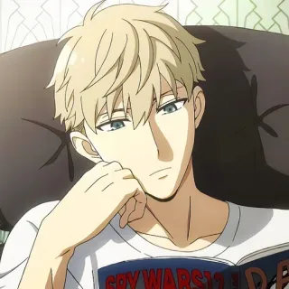 🙂 0133bc67 Loid Forger Spy × Family CRY WARS 12 Anime, Manga, Loid Forger, Spy x Family, Buku, Membaca telegram sticker