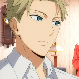 🙂 1598d4aa Loid Forger Spy x Family Anime, Mata-mata, Keluarga, Serius, Karakter, Pirang telegram sticker