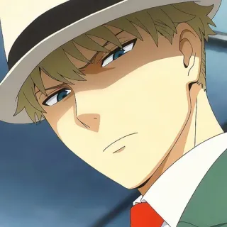 🙂 25c3e249 Loid Forger Spy x Family Anime, Mata-mata, Karakter, Pria, Topi, Spy x Family, Loid Forger telegram sticker