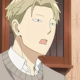 🙂 9a357ce3 Loid Forger Spy x Family Anime, Mata-mata, Wajah, Ekspresi, Karakter telegram sticker