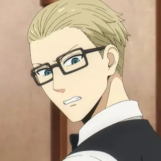 🙂 dc0f1bb4 Sylvester Kruger Spy x Family Anime, Karakter, Spy x Family, Sylvester Kruger, Kartun, Pirang, Kacamata telegram sticker