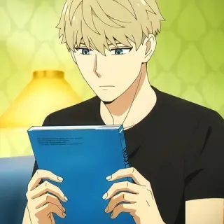 🙂 e1faef5c Loid Forger Spy x Family Anime, Mata-mata, Karakter, Pria, Pirang telegram sticker