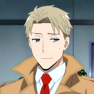 🙂 e77fc4c7 Loid Forger Spy x Family Anime, Mata-mata, Ayah, Pirang, Percaya Diri, Spy x Family, Loid Forger telegram sticker