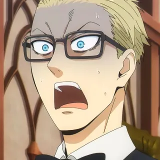 🙂 f8489908 Yuri Briar Spy × Family Anime, Spy x Family, Yuri Briar, Karakter, Khawatir, Takut telegram sticker