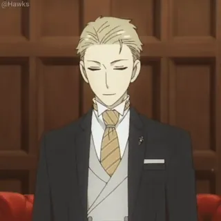 😰 0929cdc3 Loid Forger Spy x Family ロイド・フォージャー, SPY×FAMILY, アニメ, スパイ, スーツ, 金髪 telegram sticker