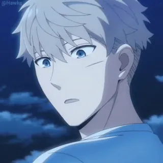 😌 439a27d0 アニメ, 男性, 金髪, 青い目, クローズアップ, SPY×FAMILY, ロイド telegram sticker