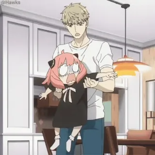 😑 9fc8b38a Anya Forger Spy x Family アニメ, SPY×FAMILY, アーニャ・フォージャー, かわいい, 面白い, キャラクター telegram sticker