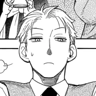 👞 2c80c4a3 Loid Forger Spy x Family 动漫, 间谍过家家, 劳埃德·福杰, 表情, 角色, 漫画 telegram sticker