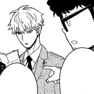 🧦 87f43adb Loid Forger Spy x Family 动漫, 间谍, 家庭, 漫画, 喜剧 telegram sticker