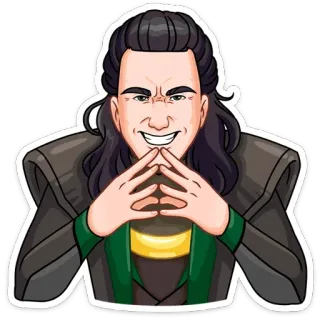 😈 77082d92 Loki Loki, Marvel, schurk, bedrieger, strips, superheld telegram sticker