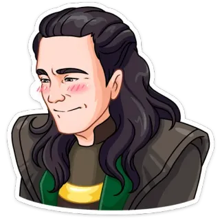 😊 bbfb7276 Loki Loki, Marvel, superheld, god, strip, personage, cartoon telegram sticker