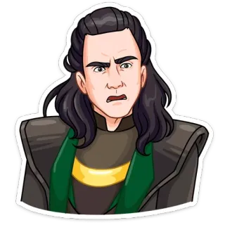 😲 da9d7ad2 Loki Loki, Marvel, Disney, personage, god van de chaos telegram sticker