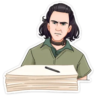 🤨 fe1b8a5d Loki loki, marvel, personage, tv serie, schurk telegram sticker