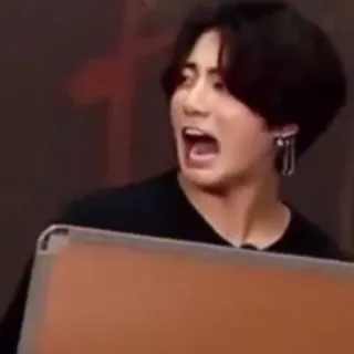 😫 a79bd833 pessoa, homem, expressão facial, grito, chocado telegram sticker