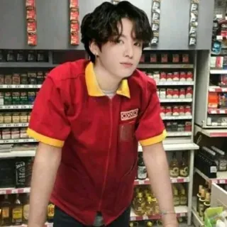 💰 a965e9a0 pessoa, loja de conveniência, funcionário, uniforme, kpop, supermercado, mercearia telegram sticker