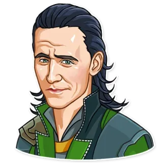 🤨 0137c7f7 Loki 洛基, 漫威, 角色, 卡通, 贴纸 telegram sticker
