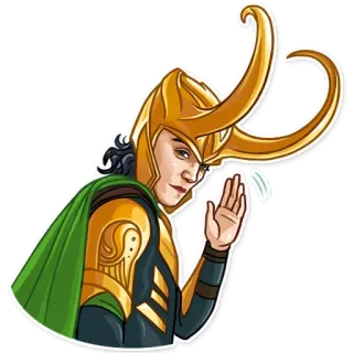 👋 3173a1cb Loki 洛基, 漫威, 超级英雄, 角色, 反派, 恶作剧之神 telegram sticker