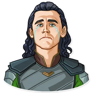 😭 c80a8536 Loki loki, marvel, triste, chorando, personagem telegram sticker