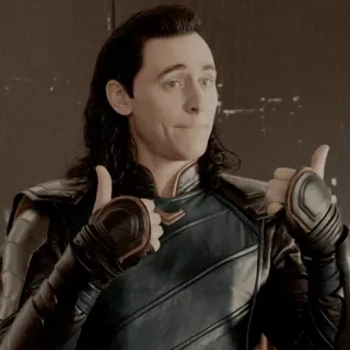 👍 6b620d86 Loki Loki, Marvel, Joinha, Personagem, Vilão, Anti-herói whatsapp sticker